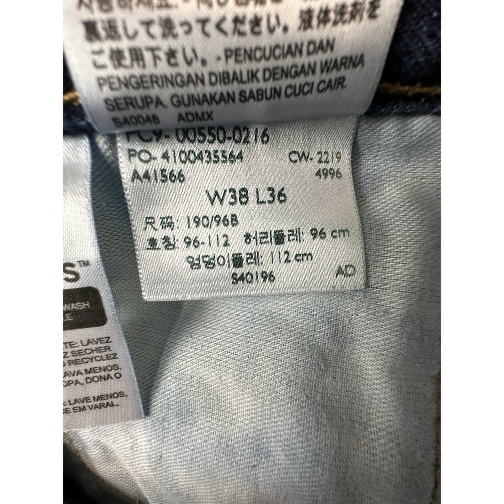 Levis 550 Jeans Mens 38x36 (Fits 38x31) Medium Wash Blue Relaxed Fit - Picture 8 of 13